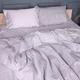 Простынь MirSon Полуторная 150х220 см 22-1437 Minimal Gray Hearts (2200012405147) - изображение 6