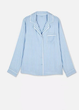 Женская пижамная рубашка Primark Twill Boyfriend Pyjama XXL для дома и сна Голубой (8794) - изображение 5