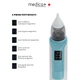 Назальний аспіратор Medica+ Nose Cleaner 6.0 синій для новонароджених - зображення 3