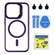 Чохол TPU+PC+Metal Stand Case with MagSafe and Camera Lenses для iPhone 13 Pro Колір Dark Purple - изображение 10