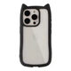 Чохол TPU+PC Cat Ears Case для iPhone 15 Pro Колір Black - изображение 9