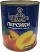 Персики Willerman Половинки в сиропе 820 г (4820186126303) - изображение 1