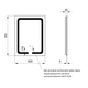 Зеркало Qtap Mideya (DC-F937) 600х800 с LED-подсветкой Touch, с антизапотеванием, с часами, димером, - изображение 2