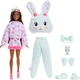 Лялька Barbie Cutie Reveal Cuddly Series Lamb Bunny with Mini Pet - Красуня Барбі з аксесуарами та міні-вихованцем Кроликом (JJP65) - Ігровий набір Mattel - зображення 2