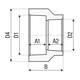 Муфта перехідна PP-r 110 x 90 мм ITAL ITB127 - изображение 3