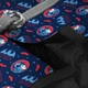 Шлея для собак м'яка Waudog Clothes Бетмен з QR паспортом XS1 24-27 см х 18-20 см Червоно-блакитний (1001-4003 Col) - зображення 4