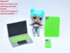 Игровой Набор гаджетов для куклы LOL ОФИС 9шт смартфон ноутбук планшет Apple Айфон Iphone Макбук Айпад MacBook iPad - изображение 6