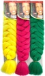 Канекалон Ultra BRAID-X-pression premium 2411 длинный однотонный сиреневый термостойкий метровый длина 100см Вес 165грам - изображение 8