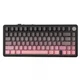 Бездротова Ігрова (2.4G, Bluetooth) ATTACK SHARK X85 Чорно-рожева, White Switches, 75%, Hot Swap - зображення 1
