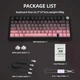 Бездротова Ігрова (2.4G, Bluetooth) ATTACK SHARK X85 Чорно-рожева, White Switches, 75%, Hot Swap - зображення 9