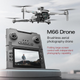 Квадрокоптер M66 MAX з пультом та екраном, FPV, подвійна камера, безщіткові мотори, складаний дрон - зображення 6