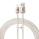 Кабель Baseus Crystal Shine Series USB 2.0 to Lightning 2.4A Fast Charging 1.2m Pink (CAJY001104) - зображення 1