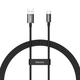 Кабель Baseus Superior Series USB 2.0 to USB-C PD 65W 6A Fast Charging 1m Black (CAYS000901) - изображение 1