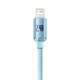 Кабель Baseus Crystal Shine Series USB 2.0 to Lightning 2.4A Fast Charging 1.2m Sky Blue (CAJY001103) - зображення 4