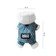 Комбінезон з капюшоном для собак Lesko Moo 2410SXMJ0172 Blue M тедді з петлею для повідця - зображення 4