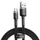 Кабель Baseus Cafule USB 2.0 to USB-C 2A 3m Black/Grey (CATKLF-UG1) - изображение 1