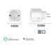 Розумна Zigbee розетка Smart plug 20А біла - зображення 9