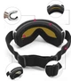 Маска лыжная REVO Двойное стекло / Горнолыжные очки защита UV400 Зеркальное стекло, черная оправа, черный ремешок - изображение 5