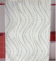 Шторка для ванної кімнати Miranda Wavy black&white 180*200 cм - зображення 1