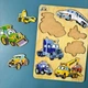 Дерев'яний пазл-вкладиш "Машинки-великий" Ubumblebees (ПСД058) PSD058, 7 елементів - зображення 2