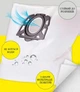 Флісовий мішок для пилесоса Karcher WD 4/5/6 , MV 4, SE 4001(2.863-006.0) , Керхер wd4, wd5, wd6, 5 шт - зображення 2
