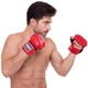 Перчатки для смешанных единоборств MMA на липучке размер M Кожа TOP KING Ultimate красный TKGGU - изображение 3
