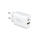 Мережевий зарядний пристрій ArmorStandart Poweraze 20W GaN Type-C + USB-A White (ARM87066) - зображення 4