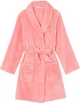 Женский халат Victoria’s Secret Short Cozy Robe Fleece Pink Logo (персиковый, размер M/L) - изображение 3