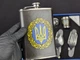 Подарунковий набір фляга Герб з чаркою виделкою та ложкою нержавіюча сталь 270 мл - зображення 6