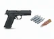 Пневматичний пістолет SAS K18 Blowback 4,5 мм Pellet + 500 кульок та 4 балона СО2 - зображення 1