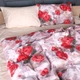 Простынь MirSon Евро 200x220 см 22-1438 Royal Red Roses (2200012405529) - изображение 3