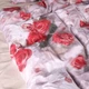 Простынь MirSon Евро 200x220 см 22-1438 Royal Red Roses (2200012405529) - изображение 4