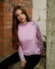Жіночий Лонгслів Hello Kitty рожевий розмір 3XL - изображение 4