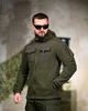 Флісова Кофта 7.62 Tactical Polar зі вставками Softshell олива розмір XL - зображення 3