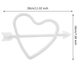 Портативный неоновый LED-светильник сердце со стрелой «Love» розовый, на батарейках/USB 18*28 см - изображение 3