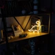 Портативный неоновый светильник-ночник Динозавр на батарейках/USB 23.5*24.5 см - изображение 4