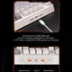 Игровая клавиатура Meetion Tri-Mode RGB Backlit Mechanical Keyboard MK14, BT5.0, 2.4G, Wired, 4000mAh, 20h, white - изображение 11