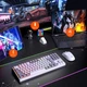 Игровая клавиатура Meetion Tri-Mode RGB Backlit Mechanical Keyboard MK14, BT5.0, 2.4G, Wired, 4000mAh, 20h, white - изображение 13