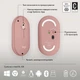 Комплект (клавиатура + мышь) Logitech Pebble 2 Combo, BT, 2.4G, Rose Wireless (920-012241) - изображение 7