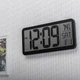 Часы настольные электронные LCD Losso Premium LARGE c термометром (черные), будильник - изображение 2