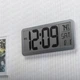 Часы настольные электронные LCD Losso Premium LARGE c термометром (серебристые), будильник - изображение 2