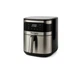 Аэрогриль Rainberg RB 2330 4200W аэрофритюрница безмасляная для приготовления без масла с 2 Тенами 8,5 л Серебряная с черным - изображение 1