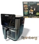 Аерогриль Rainberg RB 2321 4200W аерофрітюрниця безмасляна для приготування без олії з 2 Тенами 12,5 л та сенсорним керуванням Срібляста з чорним - зображення 3