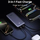 Павербанк UGREEN 20000 mAh 45W, мощный Power Bank для телефона, планшета и ноутбука PB536 Gray - изображение 3