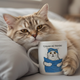 Чашка «Кот с подушкой» - изображение 7