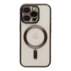 Чохол TPU Metallic Chrome Full Camera with Magsafe для iPhone 12 Pro Chrome Black - изображение 1