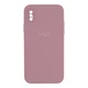Чохол Silicone Case Square Full Camera для iPhone X/Xs 68.Blackcurrant - изображение 1