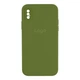 Чохол Silicone Case Square Full Camera для iPhone X/Xs 45.Army Green - изображение 1