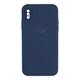 Чохол Silicone Case Square Full Camera для iPhone Xs Max 08.Dark Blue - зображення 1