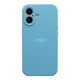 Чохол Silicone Case Full Size with Frame для iPhone 16 53.Cornflower - изображение 1